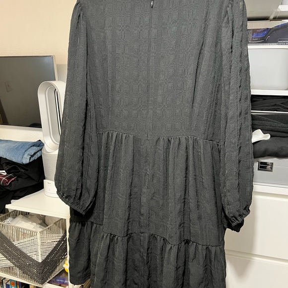 Madewell Puff-Sleeve Ruffle-Hem Mini Dress - Picture 8 of 9